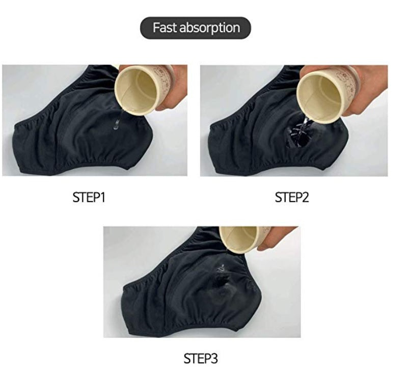 Organic Cotton Absorbent Menstrual Panties - Leakproof Period Underwear for Heavy Flow with Comfort Fit