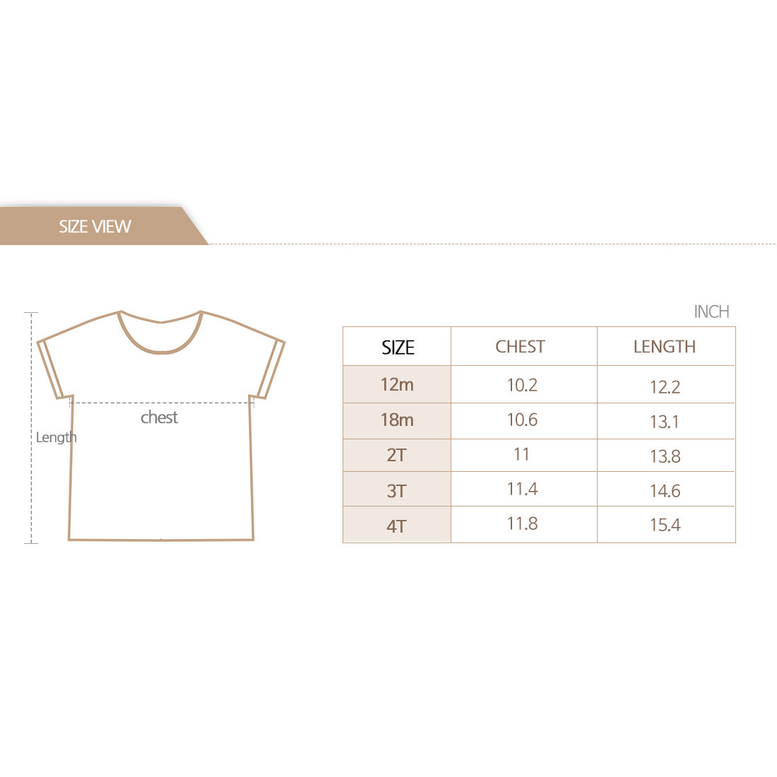 HIPZOO Organic Cotton Diamond Slub Baby T-Shirt – OCS Certified 100% Organic / Fluorescent-Free / Made in Korea