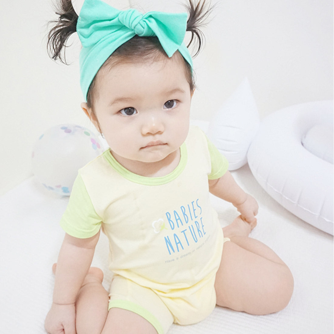 Soft & Cooling Bamboo Baby Short Sleeve Romper – Snap Button Summer Bodysuit
