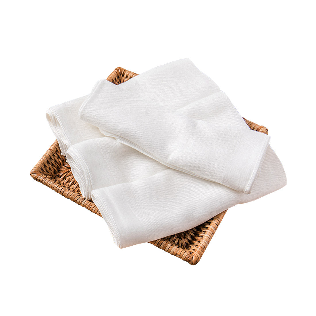 Hipzoo Organic Bamboo Gauze Washcloth Set (10-Pack)