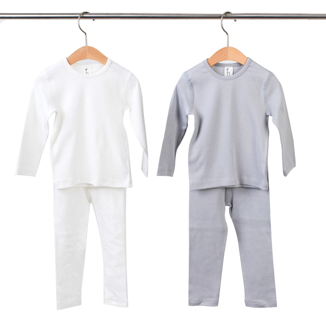 Organic Cotton High-Tension Flat Seam baby toddler Pajama Set