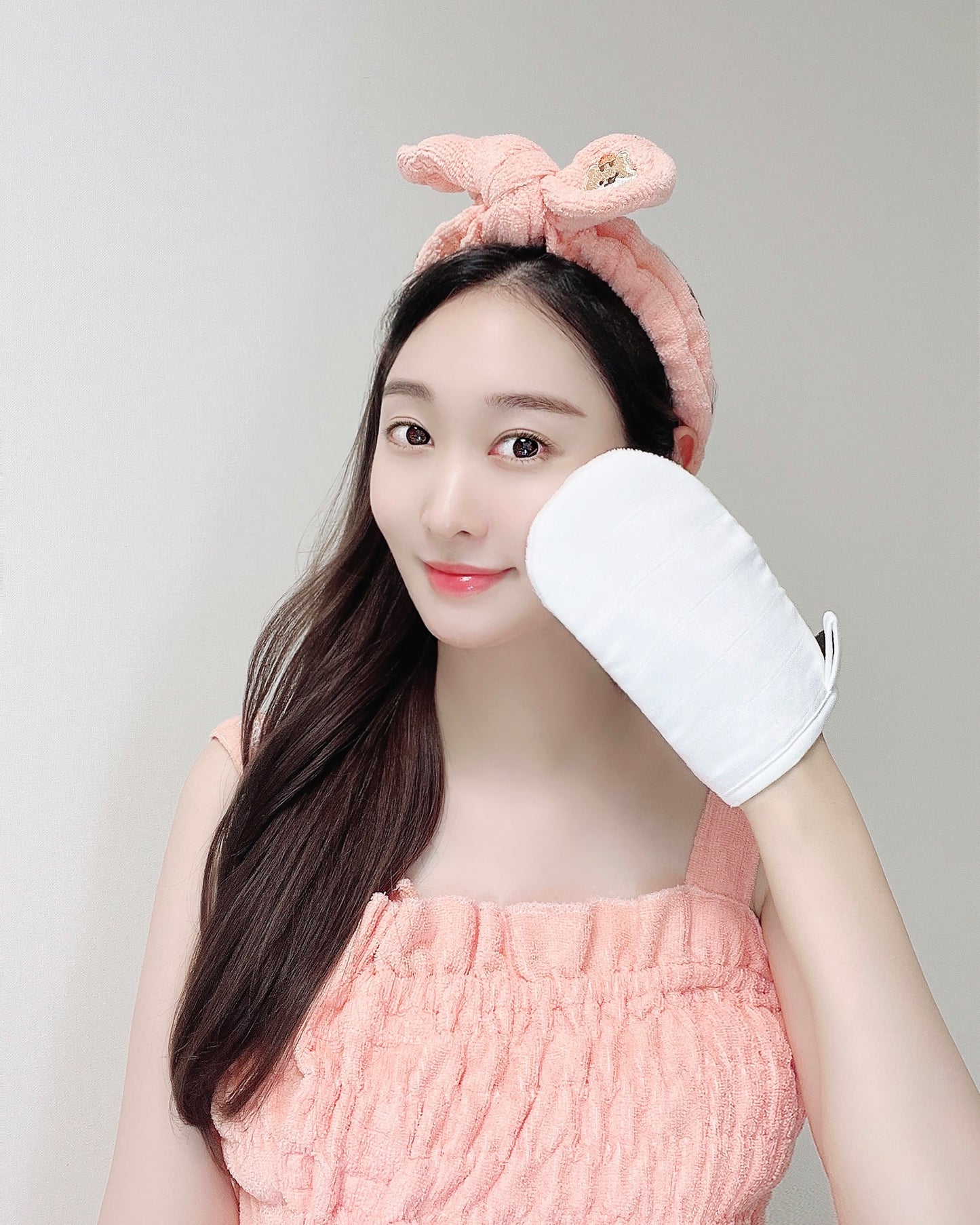 Viscose Bamboo Face and Body Towel – Made in Korea – Soft, Gentle Exfoliating Washcloth for Sensitive Skin – Organic Cotton Lining – Double-Sided Gauze and Terry Cloth