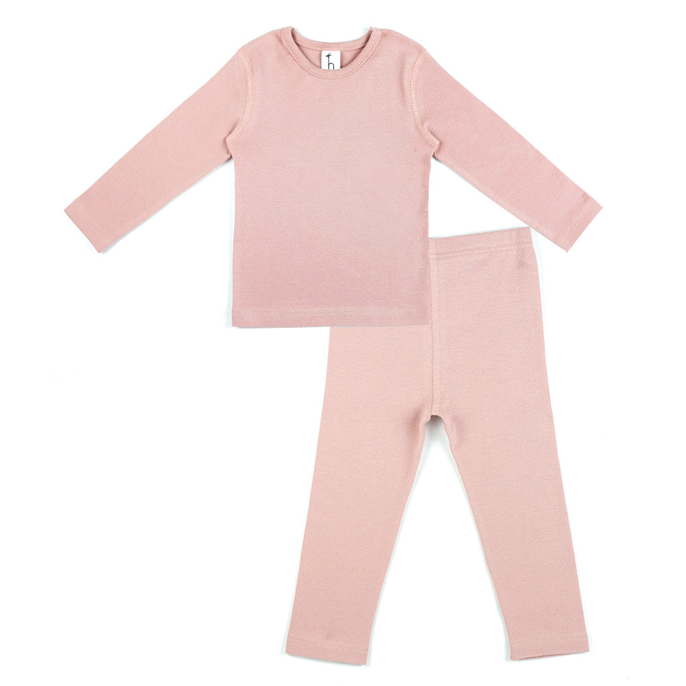 Organic Cotton High-Tension Flat Seam baby toddler Pajama Set