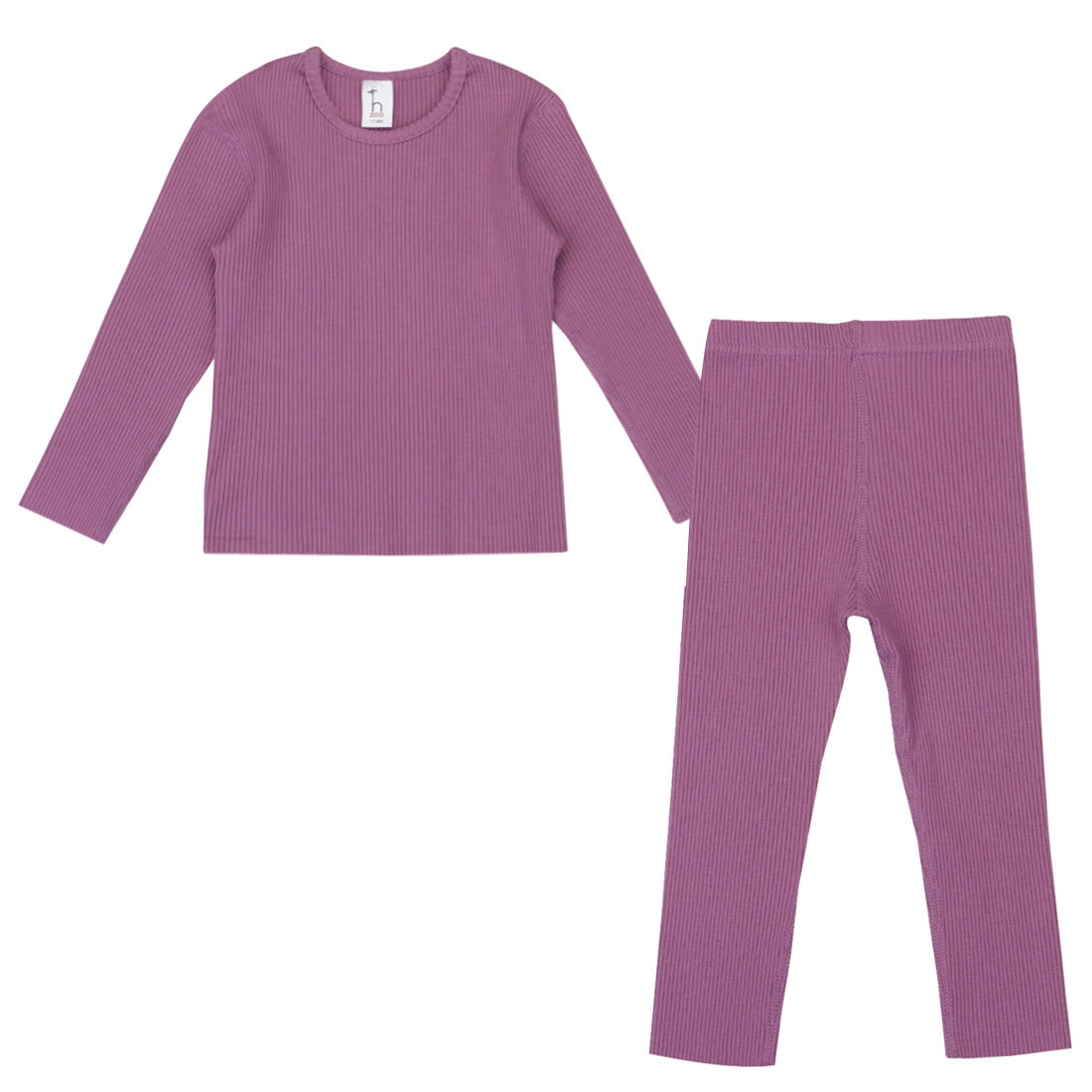 Hipzoo Organic Cotton Kids Pajama Set Flat seam