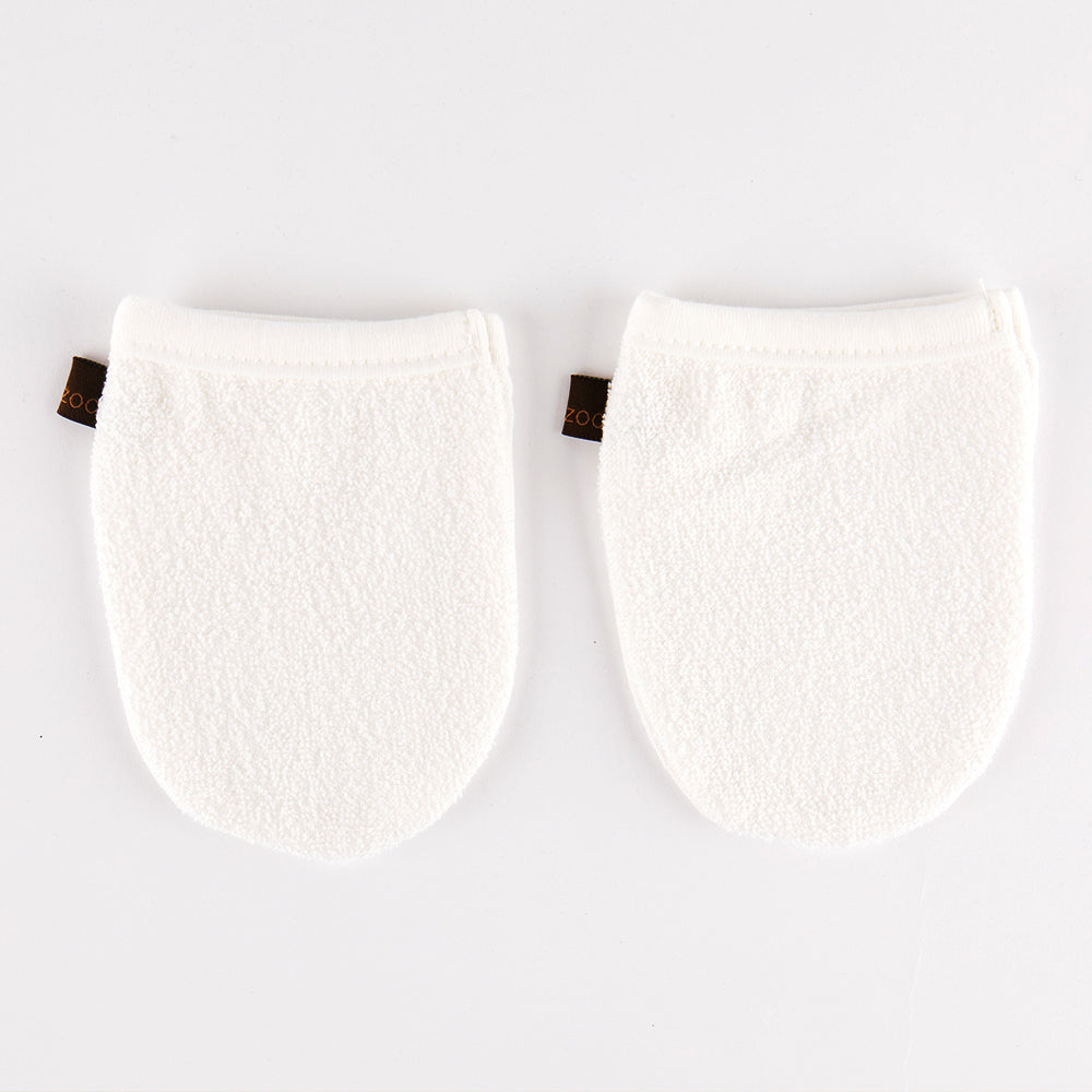 2-Piece Reversible Bamboo Cotton Cleansing Gloves