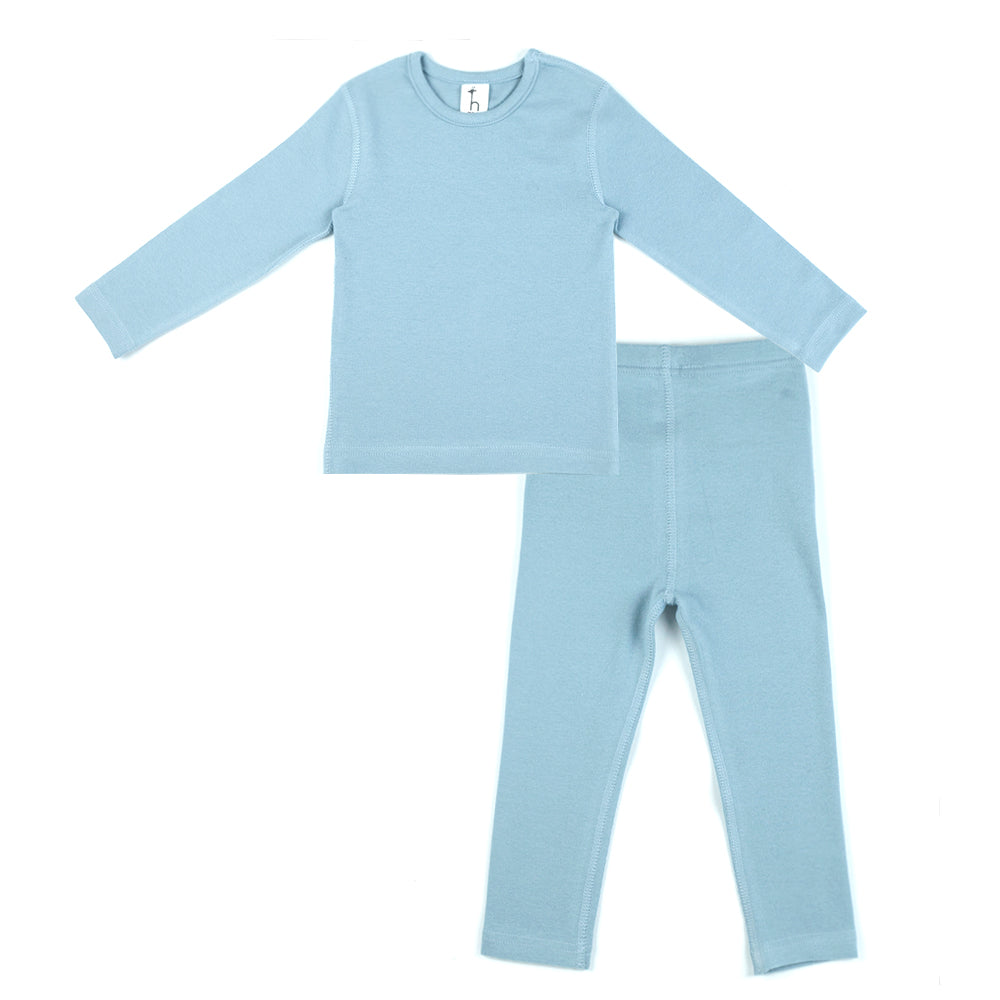 Organic Cotton High-Tension Flat Seam baby toddler Pajama Set