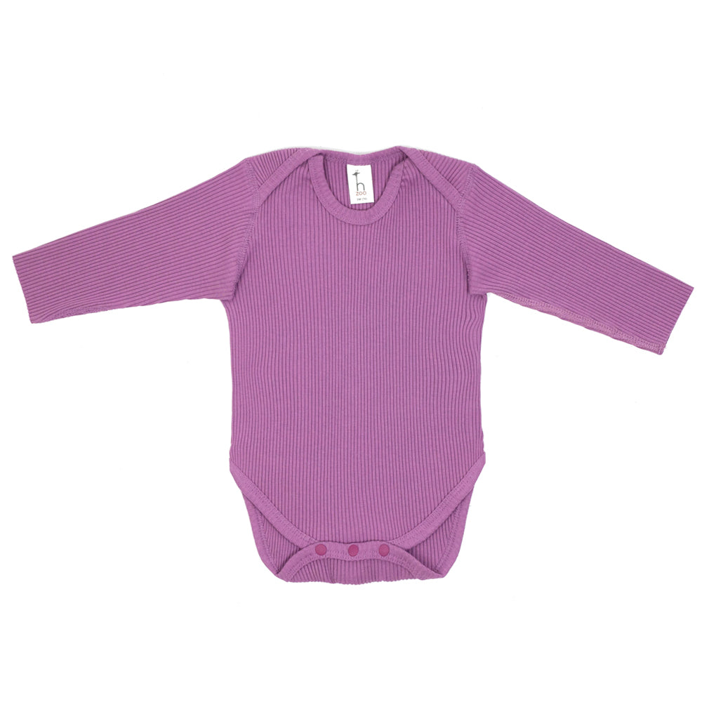 Organic cotton ribbed Flat Seam Onesie