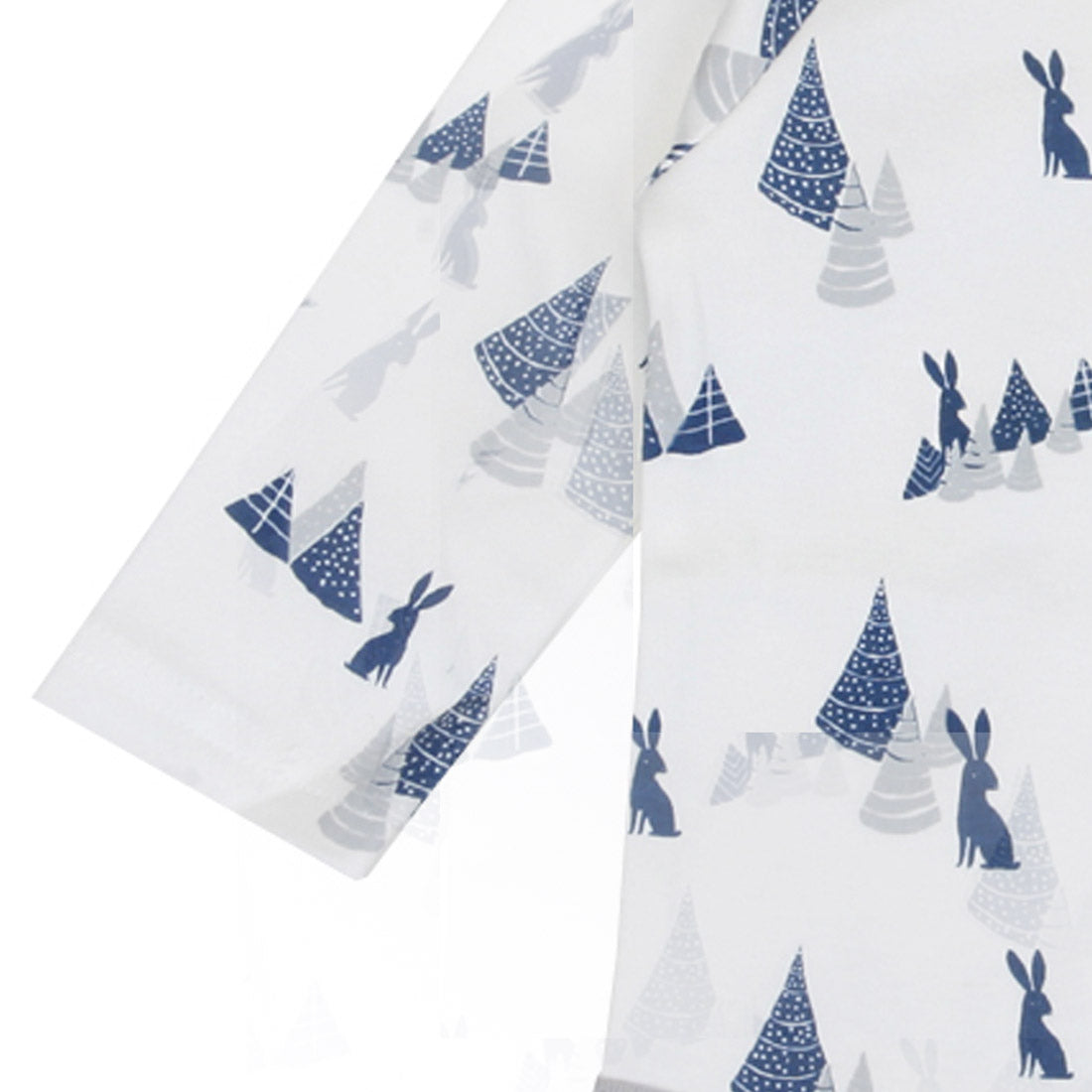 Hipzoo Organic Cotton Baby Onesie - Rabbit & Tree Print