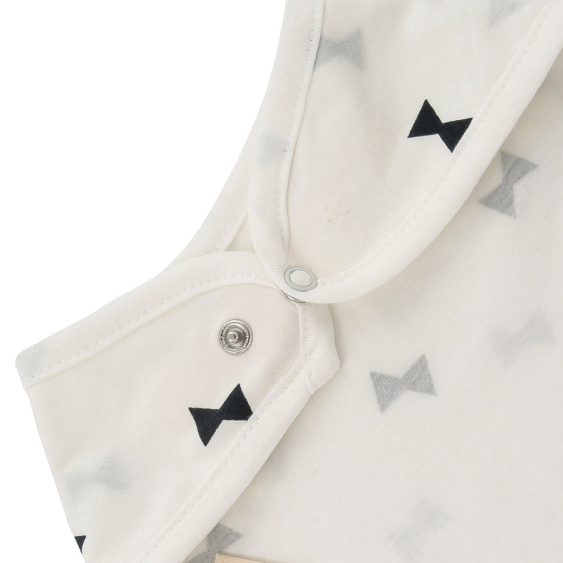 Bamboo Ribbon Short Sleeve Baby Bodysuit & Bib Set – 12M