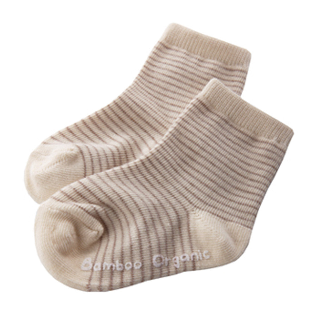 Organic Cotton Baby Socks Set - Stripes & Ribbon Pattern