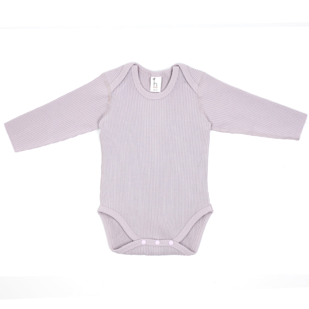 Organic cotton ribbed Flat Seam Onesie