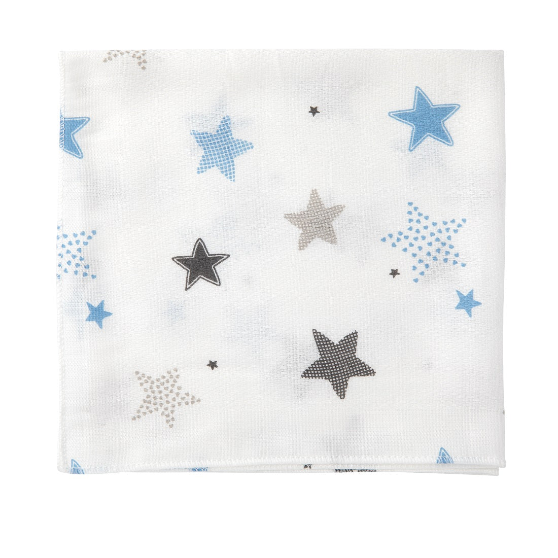 Hipzoo Organic Bamboo Washcloth Set - Stars and Whale Design (5-Pack)