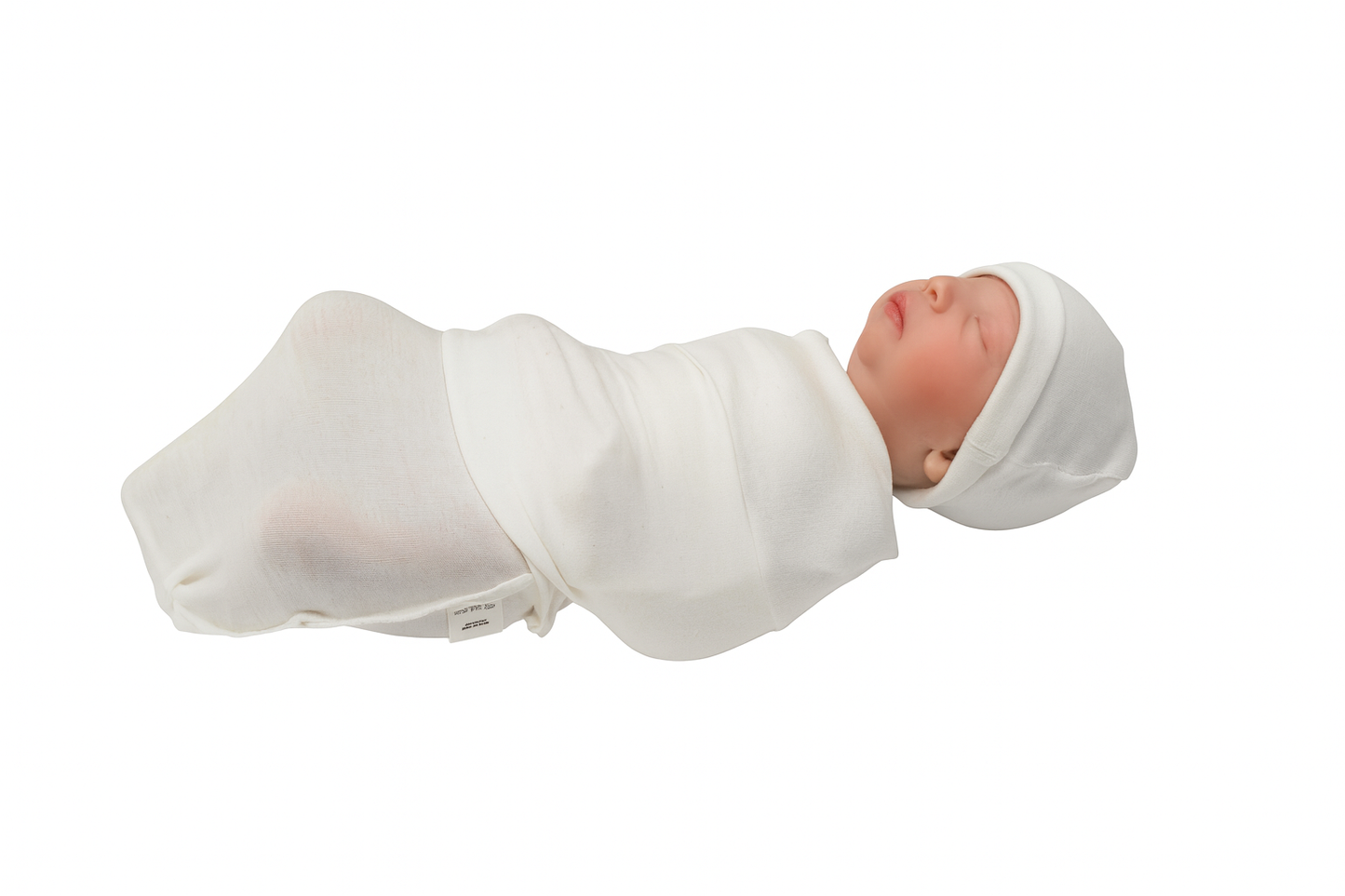 HIPZOO TENCEL™ Modal Newborn Cocoon Swaddle & Hat Set – Womb-Like Baby Wrap, Made in Korea