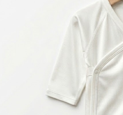 Tencel Modal Newborn Kimono Bodysuit – Soft 2-in-1 Baby Undersuit, Made in Korea