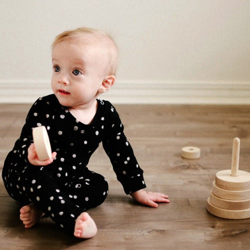 Hipzoo OCS Certified Organic Cotton Onesie - Dot Print