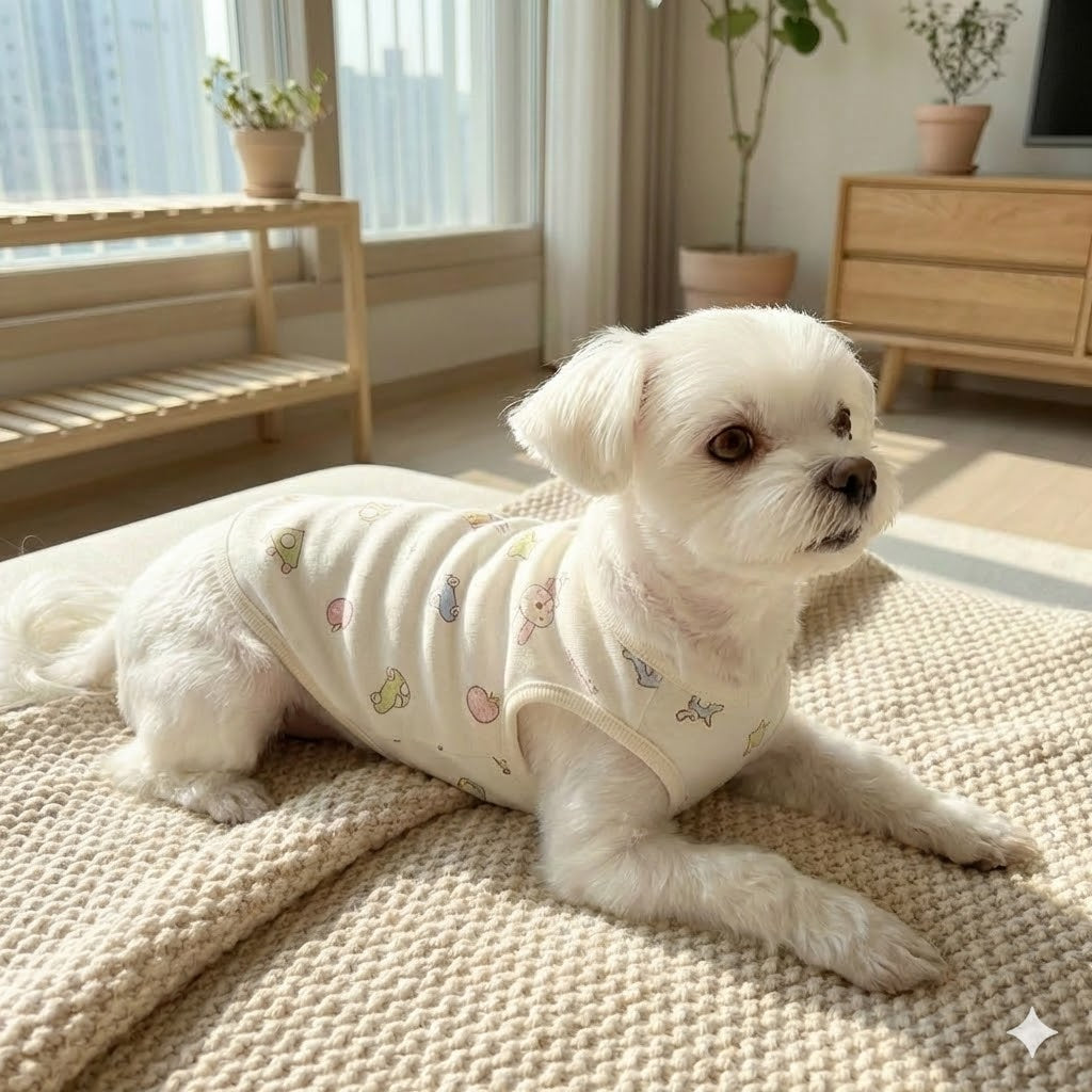 Organic Cotton Dog Clothes – Babywear-Grade Quality for Sensitive Dogs | Made in Korea