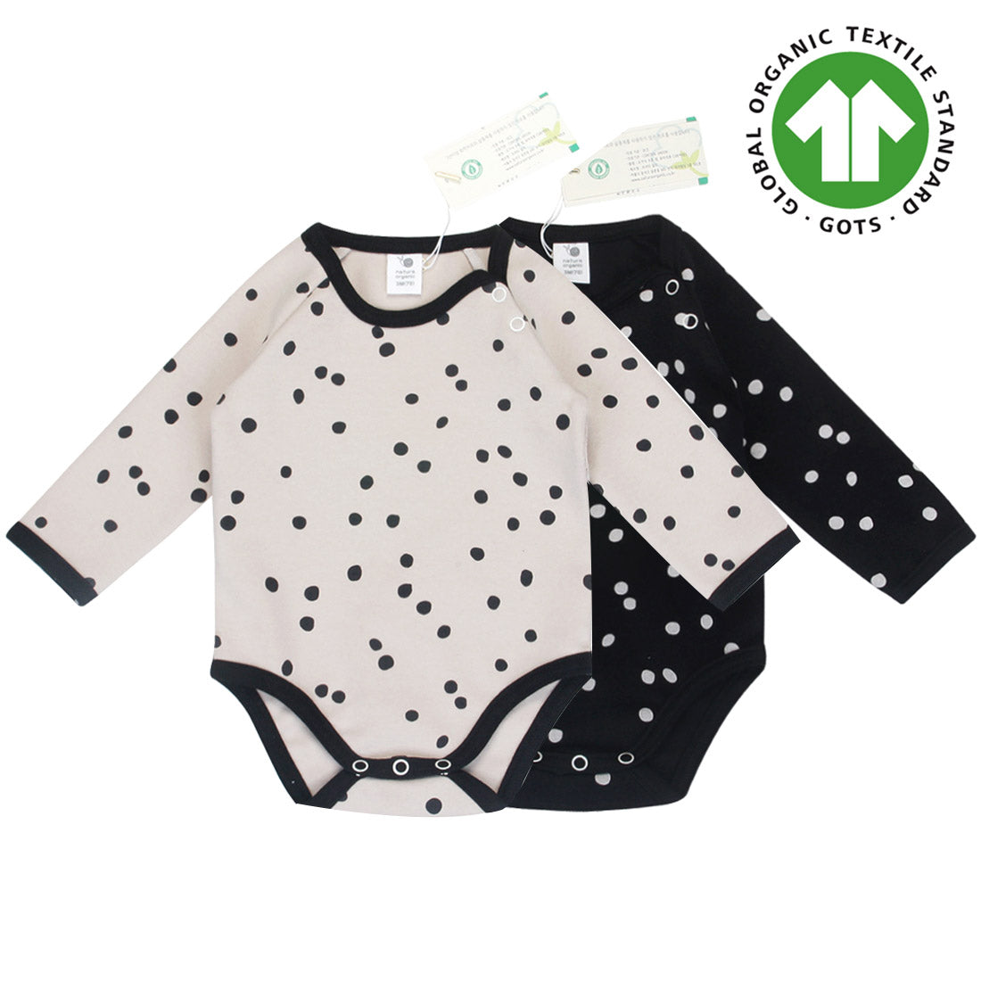 Hipzoo OCS Certified Organic Cotton Onesie - Dot Print